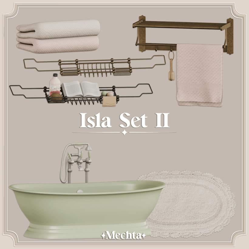 Галерея мода Набор для ванной Isla Set II #1